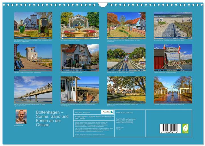 Produktbild Boltenhagen - Sonne, Sand und Ferien an der Ostsee (Wandkalender 2025 DIN A3 quer), Monatsk (A3, Deutsch)