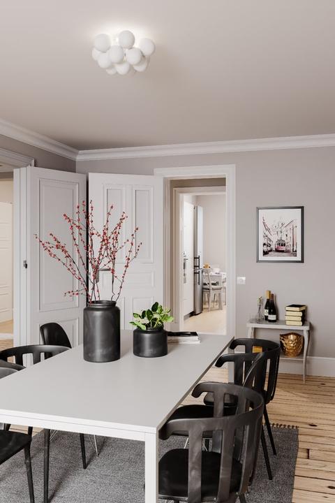 Actual product image By Rydens Large ceiling light Ø30 Matt White (G9)
