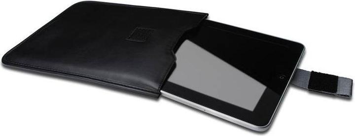 Produktbild Digitus Slim Ledertasche fuer iPad iPad2 iPad3 schwarz mit Gurtband und Klettverschluss (iPad 2010 (1.Gen), iPad 2011 (2. Gen))