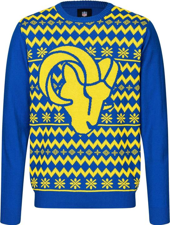 Foco NFL Winter Sweater XMAS Strick Pullover Los Angeles Rams XL (XL)