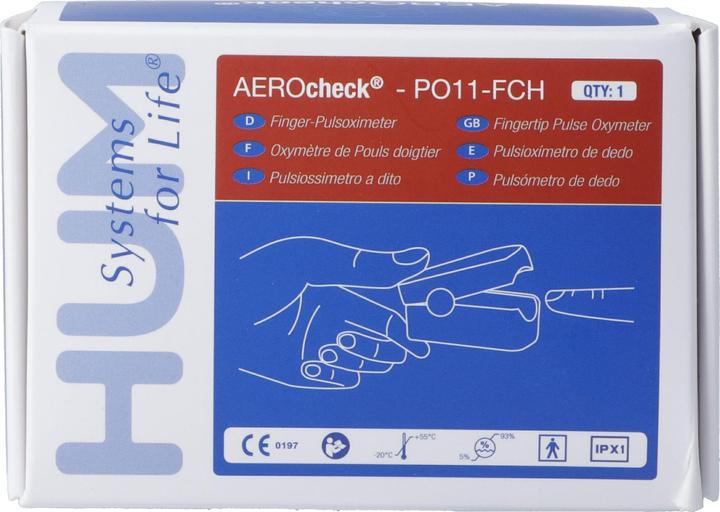 Actual product image Aerocheck Oxymètre De Pouls Hum