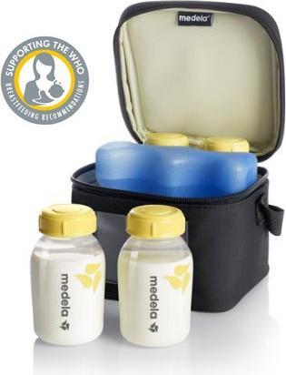 Produktbild Medela Kühltasche mit 4 Milchflaschen und 1 Kühlelement (0.15 l)