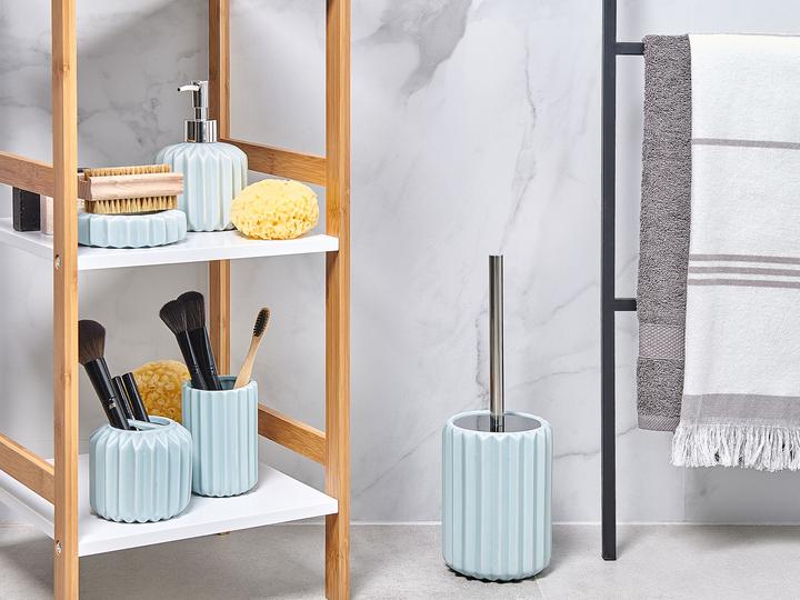 Immagine prodotto Beliani Set da bagno 5 pezzi in ceramica azzurro GORBEA