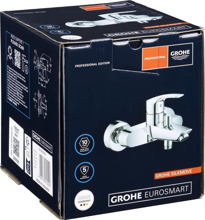 Produktbild Grohe Einhand-Wannenbatterie EUROSMART 1/2" chr