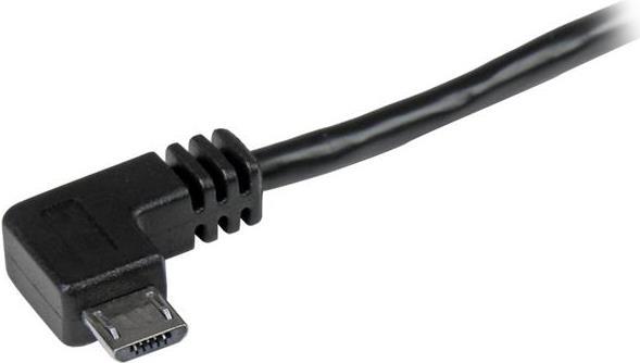 Actual product image StarTech Micro USB cable with right angled connections - plug/plug - 1m - USB A to Micro B connection cable (1 m, USB 2.0)