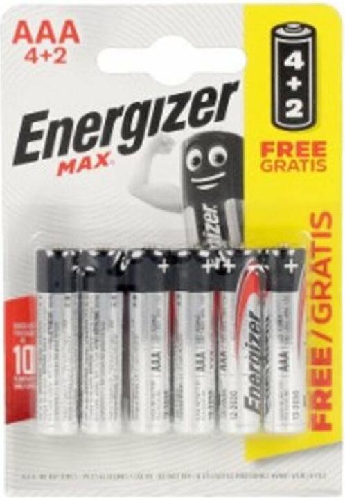Produktbild Energizer Max 4+2 Micro (AAA)-Batterie Alkali-Mangan 1.5 V 6 St. (6 Stk., AAA)