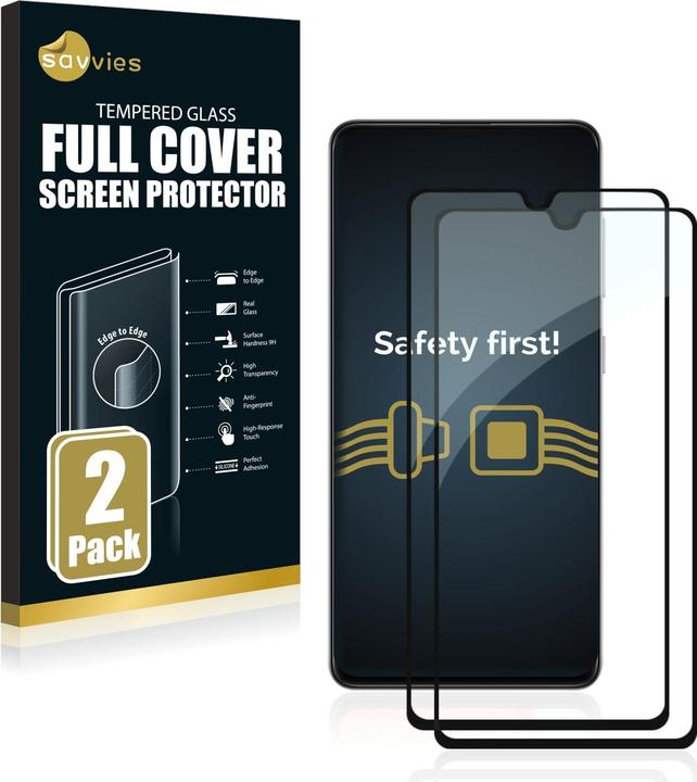 Immagine prodotto Savvies Protezione dello schermo in vetro blindato a schermo intero (2 Pezzo/i, Samsung Galaxy A41)