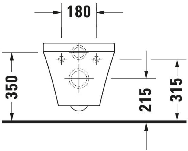 Actual product image Duravit Wall-hung WC set DURASTYLE white