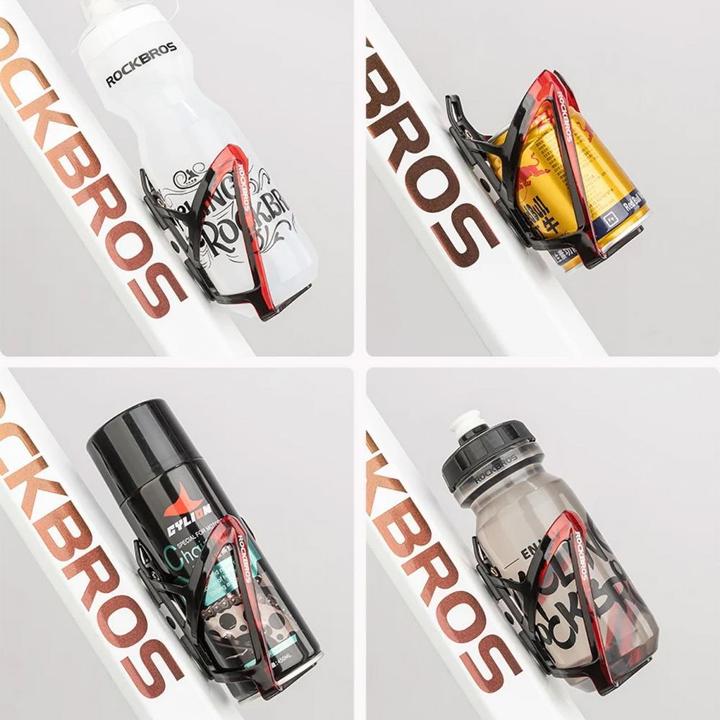 Produktbild Rockbros FK338 Fahrradhalter für Wasserflasche – Schwarz und Rot