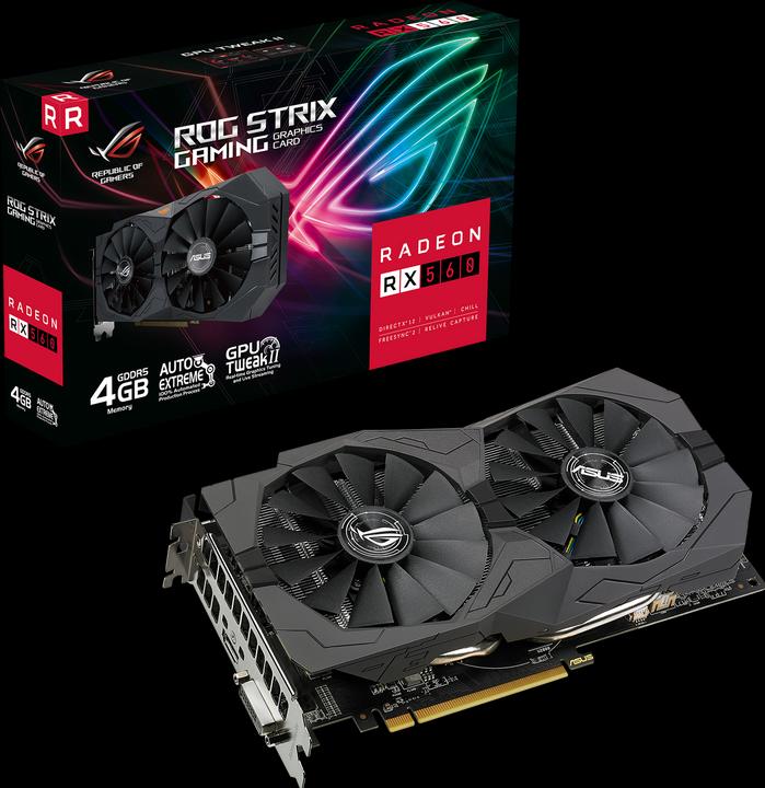 Image du produit ASUS ROG STRIX Radeon RX560 V2 GAMING (4 Go)