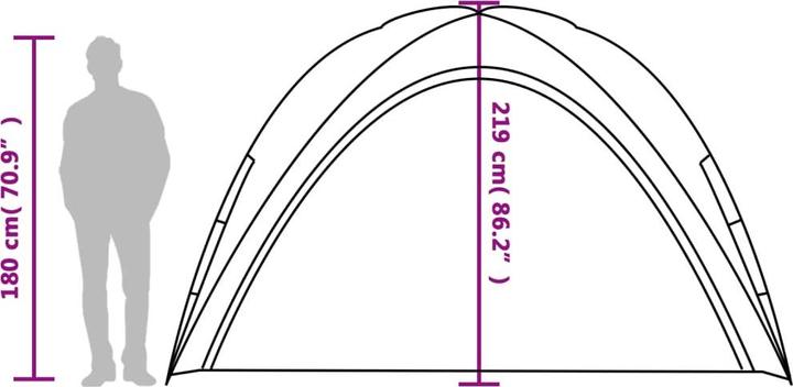 Produktbild VidaXL Partyzelt 190T Taft (360 cm, 360 cm)