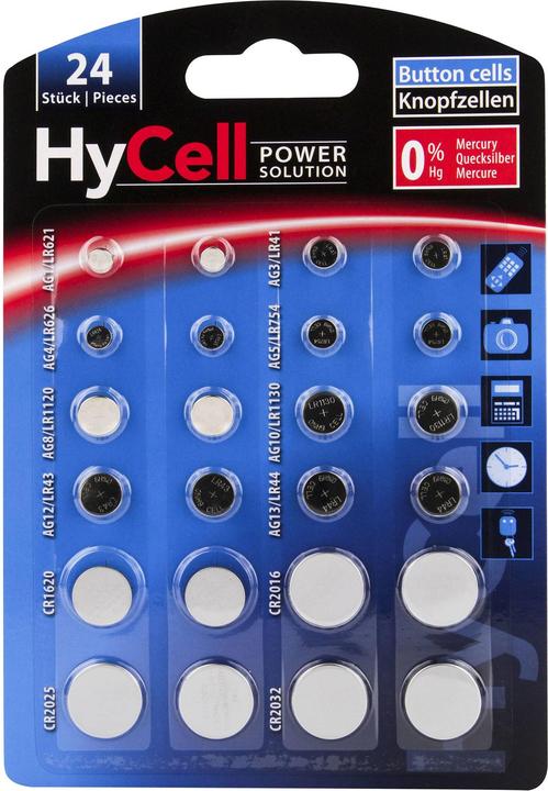 Actual product image HyCell Alkaline Lithium Set (24 pcs., LR44)