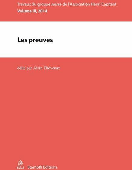 Immagine prodotto Les preuves (Francese, Alain Thévenaz, 2014)