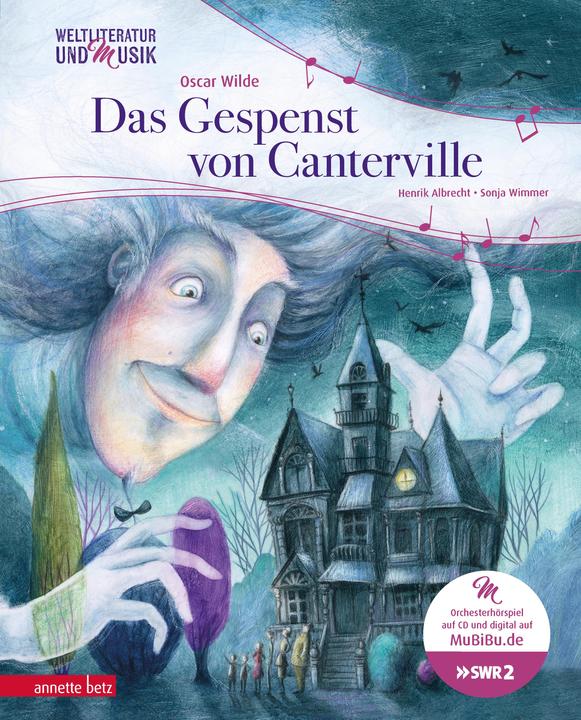 Actual product image The Canterville Ghost (World Literature and Music with CD and for streaming) (Henrik Albrecht, Oscar Wilde, German)