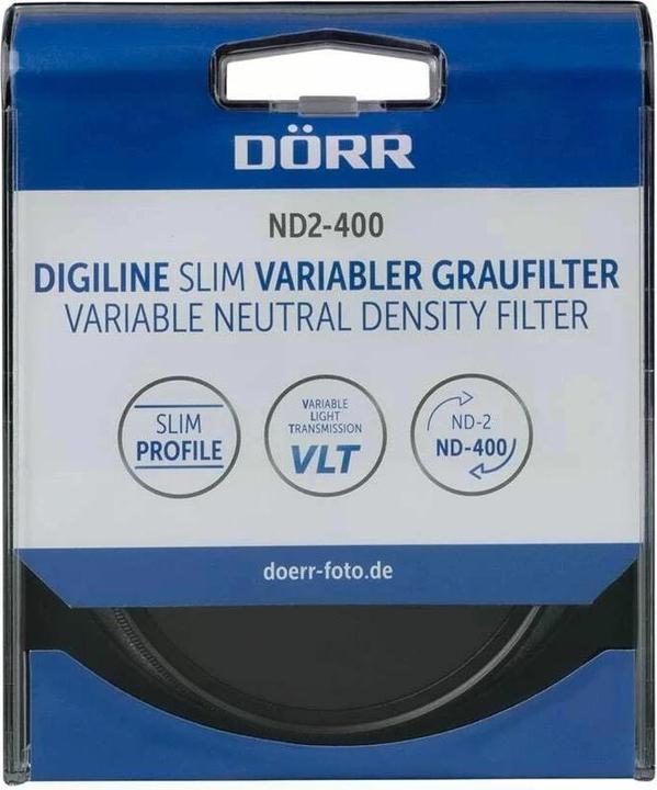 Actual product image Dörr Grey filter Digiline Slim Variable ND2-400 - 52 mm (52 mm, Neutral density filter, 52 mm)