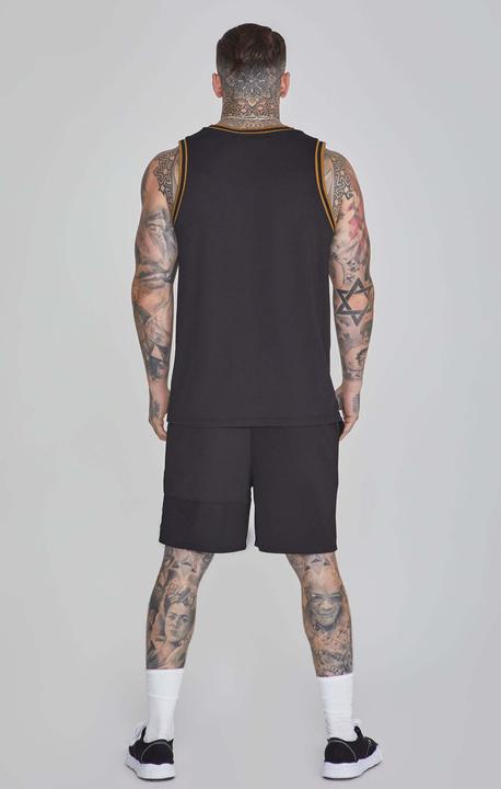 Actual product image Siksilk Top Basketball Vest in Black (L)