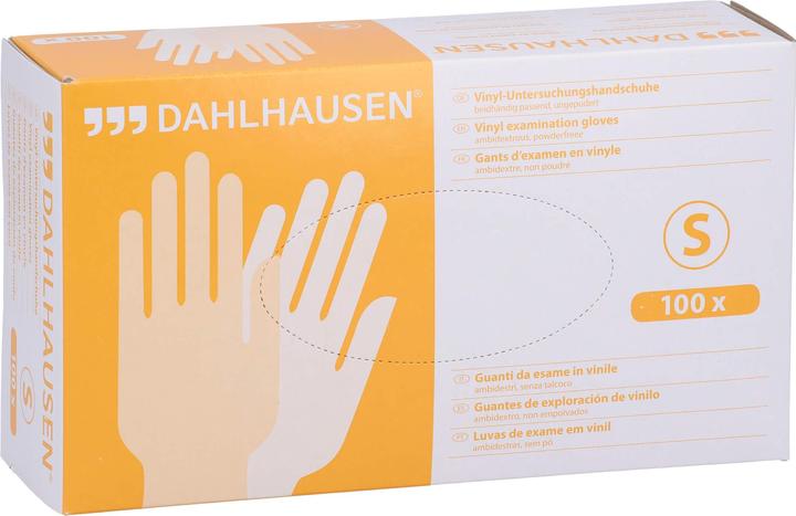 Produktbild Dahlhausen Vinyl-Handschuhe ungep. Gr. S, 100 St HAS (S)