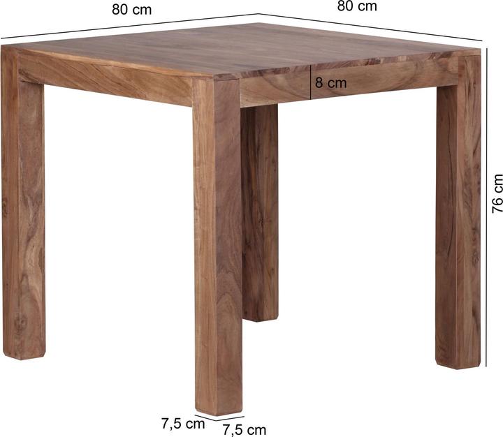 Actual product image FineBuy Zoe (80 x 80 x 76 cm)