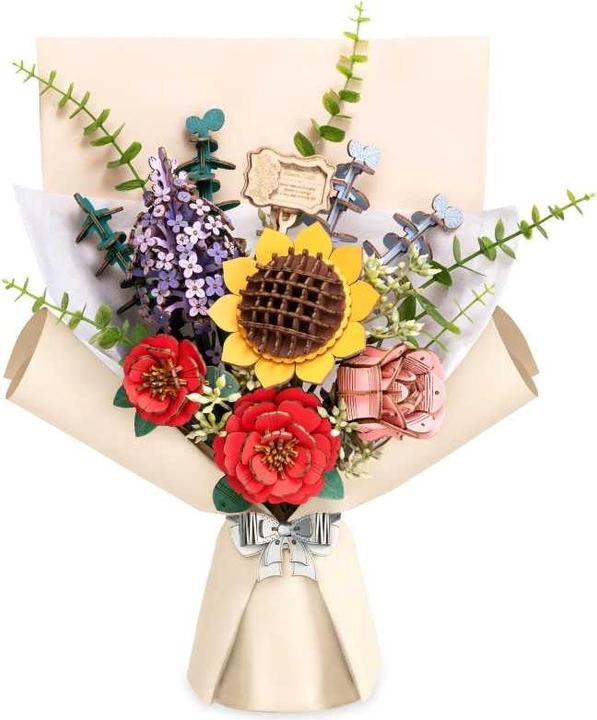 Produktbild Robotime Modellbausatz 'BLUMENSTRAUSS'