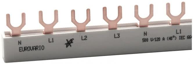 Image du produit Doepke Jeu de barres 4ph. EV-SG4.12.120L Fourchette 120A 12TE EV-SG4.12.120L