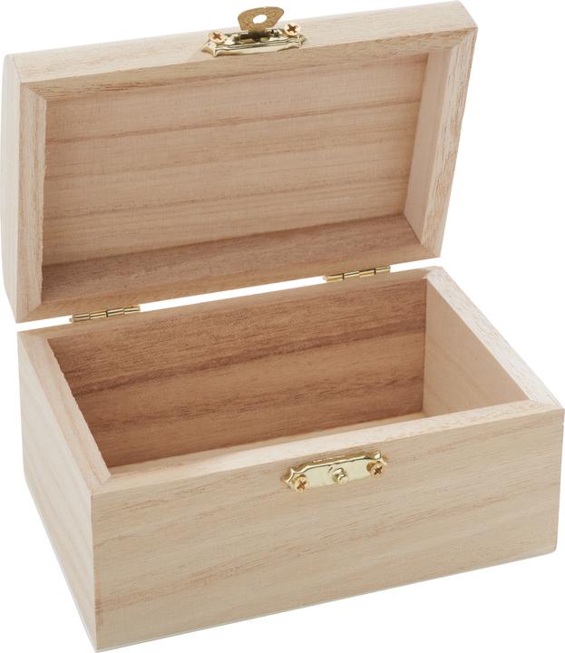 Image du produit VBS Coffre en bois, bois brut, 12x8x6,5cm