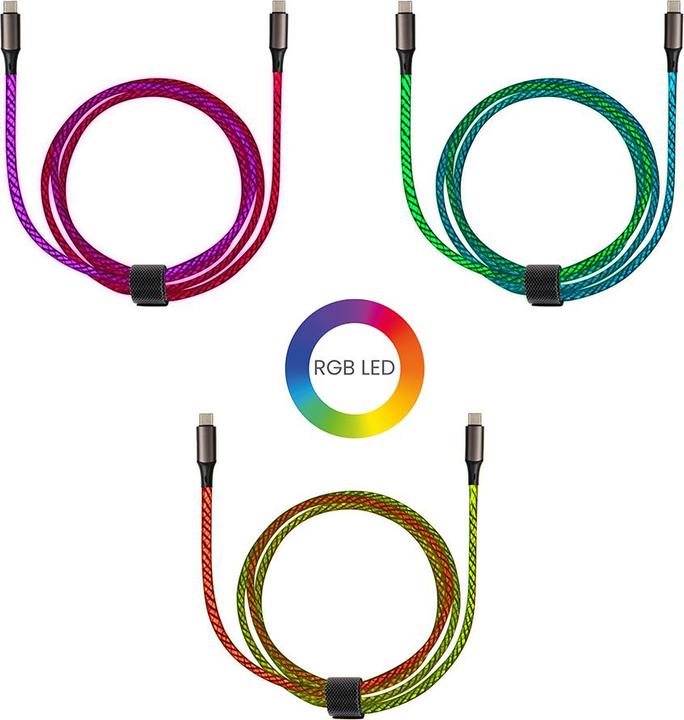 Image du produit Livoo Câble lumineux USB C Type C fast charge (1 m)