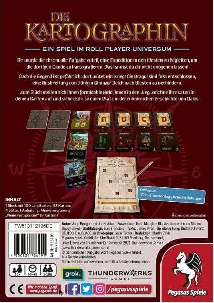 Actual product image Pegasus 51311G - The cartographer Ära der Helden, Card game, for 1-100 players, ages 10+ (DE edition) (German)