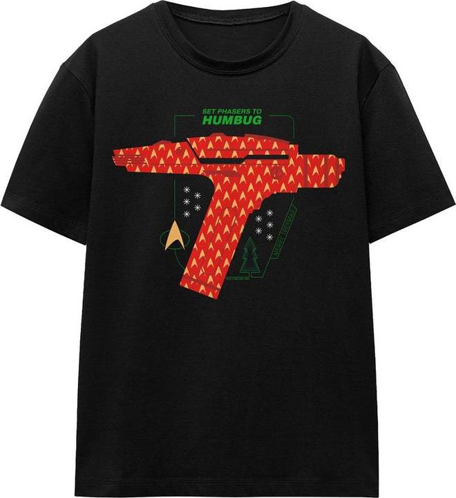 Star Trek: The Original Series Phaser Set To Humbug TShirt weihnachtliches Design (XXL)