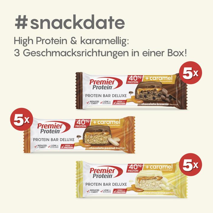 Image du produit Premier Protein Deluxe (Arachide, Chocolat, 15 pcs, 750 g)
