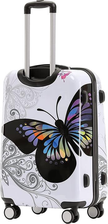Actual product image Beibye Butterfly Travel Suitcase Hand Luggage (45 l, M (50 - 90l))