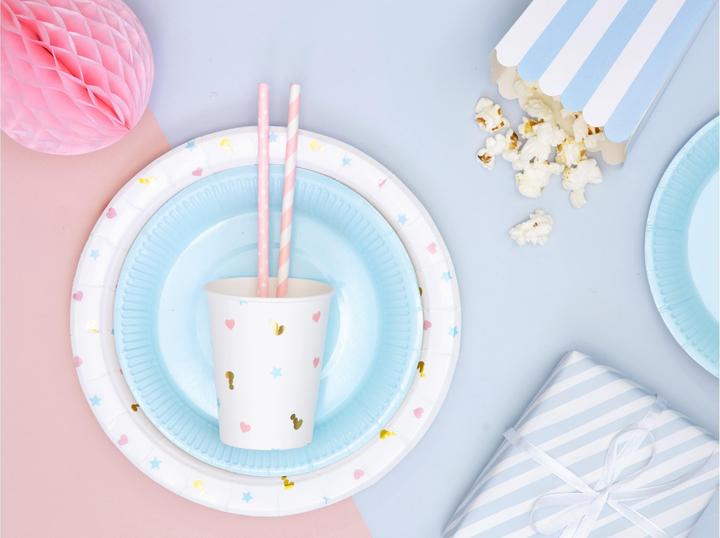 Immagine prodotto Partydeco Cannucce a righe rosa chiaro (10 x)