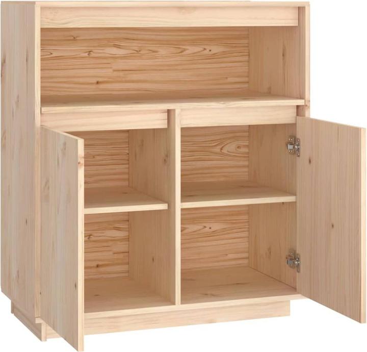 Immagine prodotto VidaXL Sideboard 70x34x80cm Massivholz Kiefer Kommode Beistellschrank Anrichte (70 x 34 x 80 cm)