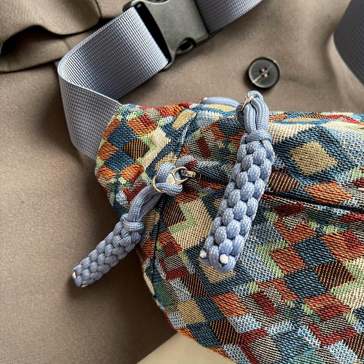 Produktbild Only-Bags.Store Stylische Crossbody Gürteltasche - Verstellbarer Gurt, Nylon, Reissverschluss, Polyester gefüttert -