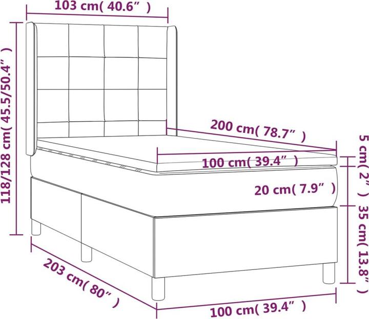 Image du produit VidaXL Jensen (100 x 200 cm)