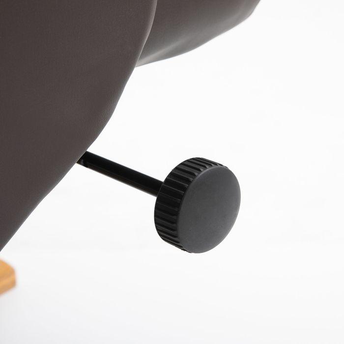 Image du produit Swisshandel24 Fauteuil de relaxation Fauteuil de télévision avec pouf Fauteuil de massage incliné à 145° avec 10