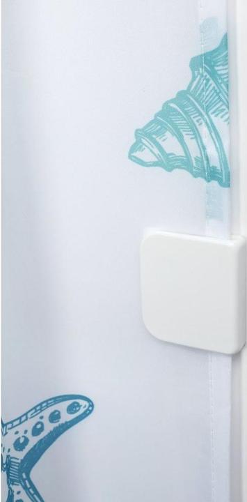 Actual product image Diaqua Shower curtain clips white
