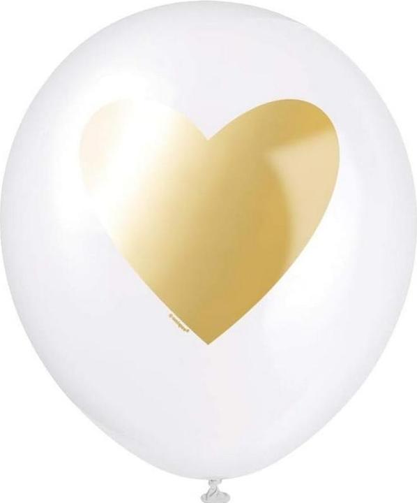 Produktbild Unique Party Herz Ballons Latex 6erPack (6 x)