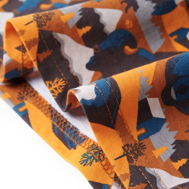 Actual product image VidaXL Children's pyjamas with long sleeves Cognac 116,Material: 100 (116)