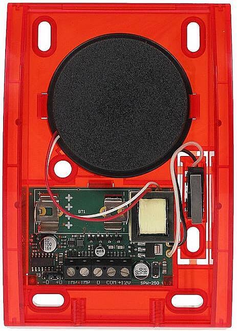 Image du produit Satel SIREN INDOOR W.BATTERY Raudonas/SPW-250 R