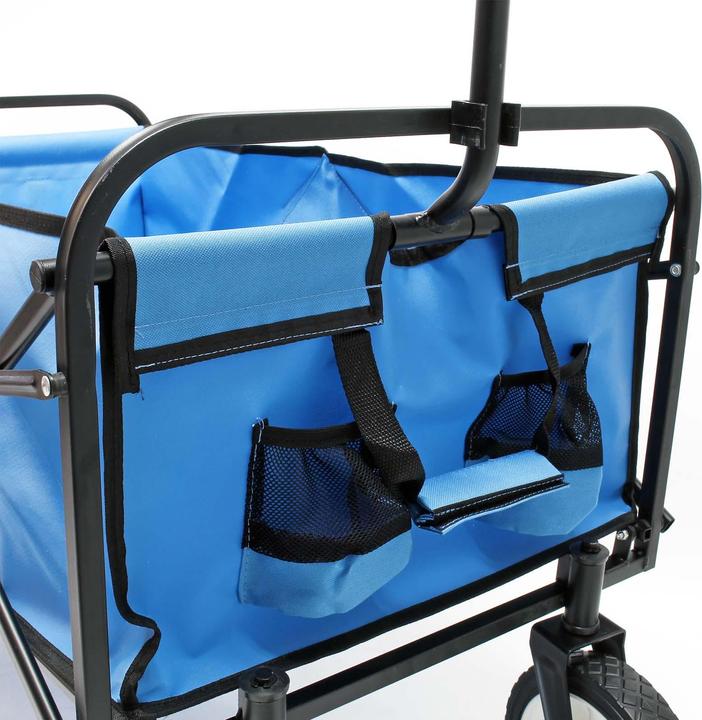 Image du produit Toboli Chariot de transport pliable 80x46cm Poignée Tout terrain Diable Jardin Plage