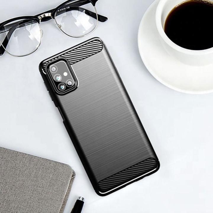Immagine prodotto Partner Telecom Other OEM CARBON case for SAMSUNG M31s black (Samsung Galaxy M31s)
