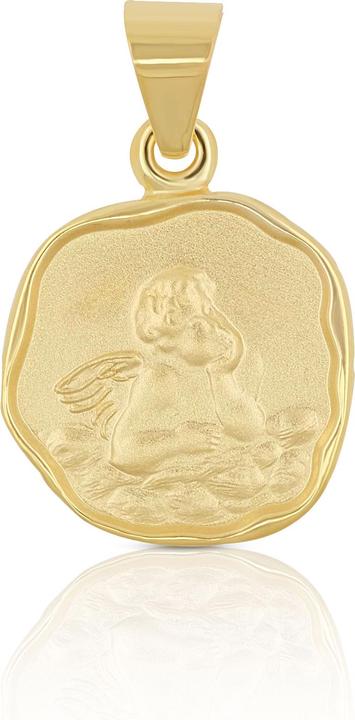 Muau Angel pendant yellow gold 750, 11mm (Gelbgold)