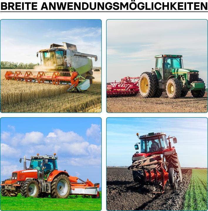 Produktbild Wiltec Zapfwelle 175mm Buchse Keilwellenaufnahme 1 3/8" Z6 für Ausgangswelle 1 3/4" Z20 (Traktorzubehör)