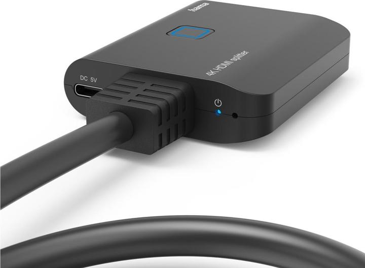 Actual product image Hama 4K HDMI™ splitter, 1 In 2 Out