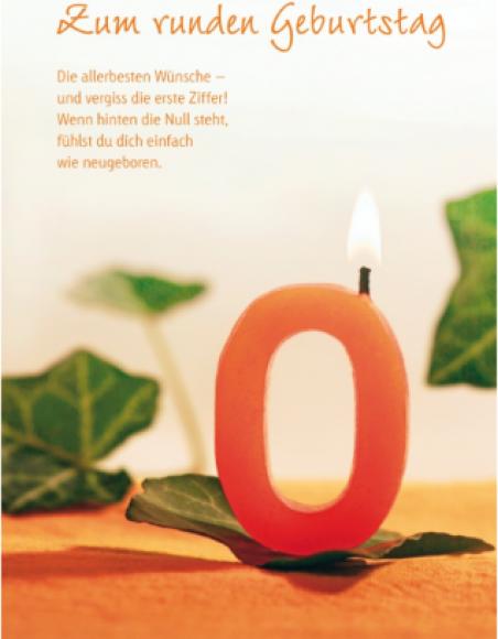 Image du produit Carte d'anniversaire pour un anniversaire rond - Maxi Card A4 (1 pcs)