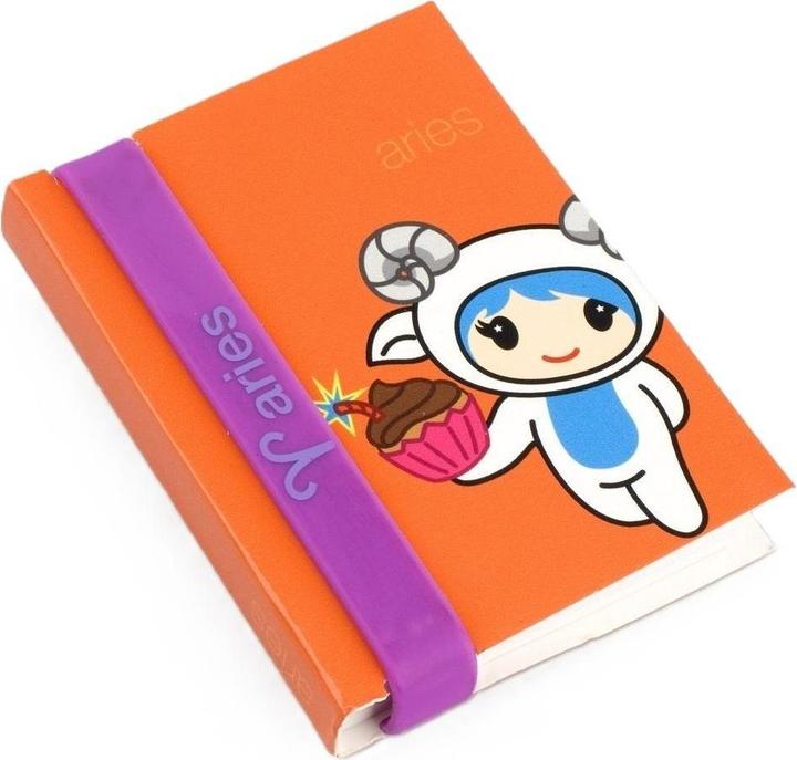 Produktbild Thinking Gifts Sternzeichen - Notizbuch mit Armband - Widder