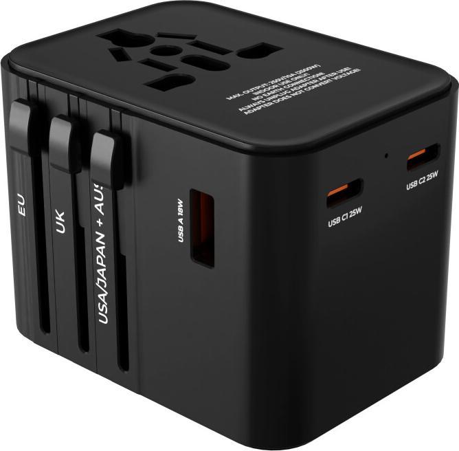 Immagine prodotto prio Adattatore universale da viaggio 25W nero