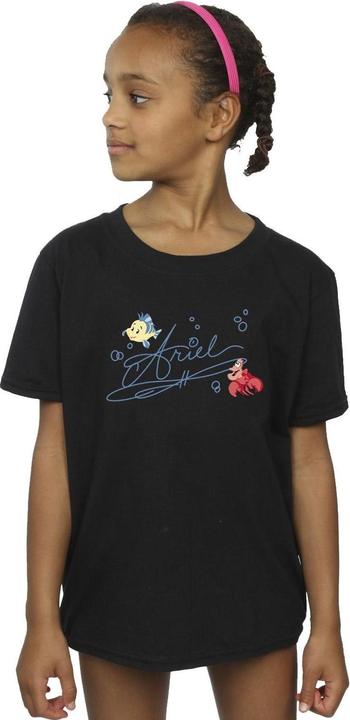 Actual product image Disney Girls The Little Mermaid Ariel Cotton T-Shirt (152, 158)