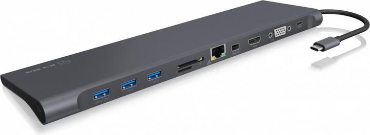 Immagine prodotto Icy Box IB-DK2102-C - 11 porte USB-C Dual Dock 60W PD (USB-C, 3 Porti)