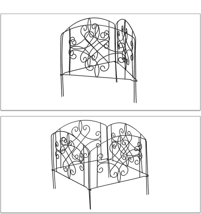 Actual product image Relaxdays Bed fence 4pcs. (186 cm)